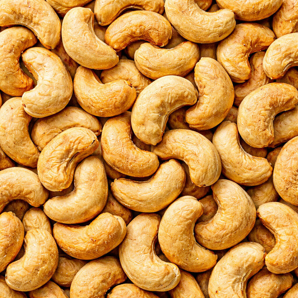 Oleaginosa selecionada para lanches, tábuas, mixes, receitas e finalizações com mais crocância.