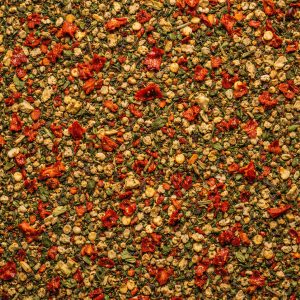 Mistura aromática de ervas e especiarias, ideal para carnes, grelhados, legumes e molhos.