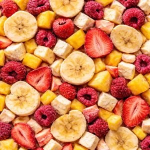 Ingrediente liofilizado, leve e crocante, ideal para snacks, toppings, receitas e apresentações.